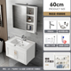 Không gian tủ nhôm phòng tắm kết hợp hiện đại tối giản phòng tắm chậu rửa bàn rửa tủ gương căn hộ nhỏ chậu rửa hồ bơi gương tủ nhà tắm tủ gương nhà tắm thông minh
