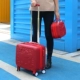 Dễ thương nhỏ vali tươi bánh xe phổ quát nữ sinh viên Hàn Quốc vali phim hoạt hình xe đẩy hộp mật khẩu trường hợp lên máy bay - Va li