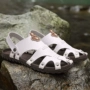 Dép nam 2019 mới mùa hè mềm mại thoáng khí hở ngón chân giày mùa hè giày thường giày da nam đi biển - Sandal sandal da nam