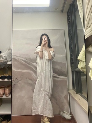 taobao agent K: Temet Nosce Agel —— The autumn and summer of 2012 shows a thin gas -quality fairy flax dress
