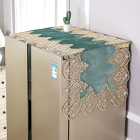 Холодильник пылевой крышка пылепроницаемое покрытие ткани защитная капюшона микроволновая печь Стиральная машина двойная открывающая дверь открывающаяся дверь крышка холодильника покрывается