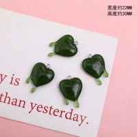 12#чернила зеленое сердце Серебряное гвоздь 1