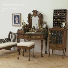 bjd场景道具娃屋 【定金】百年庄园系列四件套6分bjd小布blythe娃屋家具材料包diy