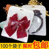 Аксессуар, упаковка, пластиковая заколка для волос с бантиком, шпильки для волос, резинка, милая сумка