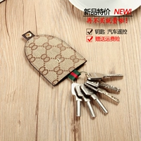 Túi vải chính nam sáng tạo túi chìa khóa của phụ nữ đa chức năng vòng chìa khóa Hàn Quốc dễ thương nữ túi lưu trữ quan trọng ví móc khóa da thật