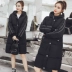 Mùa đông bông phụ nữ 2018 Hàn Quốc phiên bản của phần dài xuống bông độn bông ấm áo khoác kích thước lớn loose bánh mì quần áo triều Bông