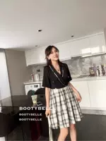 BOOTYBELLE 2019 xuân hè mới kẻ sọc cổ chữ V sọc kẻ sọc nữ thanh lịch mỏng manh nữ - Sản phẩm HOT shop váy đẹp