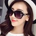 New net red sunglasses triều nữ Hàn Quốc kem chống nắng sunglasses round mặt sao chụp đường phố kính bảo vệ UV Kính râm