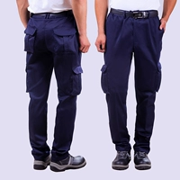 Темно -синий [шесть карманов чистых хлопковых волос] глубоко в реальном объекте