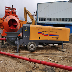 Бетононасос 混凝土输送泵小型二次结构造柱泵上料机柴油地泵细石混泥土浇筑泵