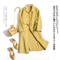 Куртка, цветное двусторонное шерстяное шерстяное пальто, 2019, тренд сезона