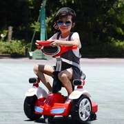 Điều khiển từ xa xe điện cân bằng cho trẻ em mới có thể ngồi đồ chơi trẻ em lớn điều khiển từ xa xe bốn bánh 3-12 tuổi - Smart Scooter