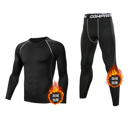 Утепленное удерживающее тепло демисезонное нижнее белье, термобелье, высокие быстросохнущие бархатные штаны