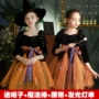 Halloween trẻ em trang phục bé gái phù thủy hóa trang trang phục mẫu giáo phù thủy trang phục cosplay ngày halloween
