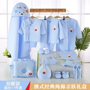Bộ quần áo sơ sinh cotton cho bé sơ sinh 0-3 tháng xuân hạ thu đông sơ sinh trăng tròn cho bé