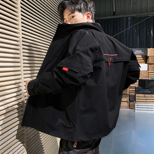 男士外套秋季韩版潮流2019新款修身帅气棒球衣服休闲工装夹克男b