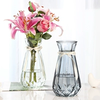 Стеклянная ваза творческая гостиная гидропонная ваза цвета европейской стили маленькая свежая зеленая роза Лилия надувание
