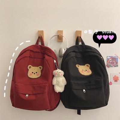 taobao agent Brand cute Japanese one-shoulder bag, backpack, South Korea, with little bears, in Japanese style