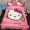 Cartoon mèo kt Hello Kitty bông denim bông bốn bộ trẻ em chăn trải giường 1.5m1.8 mét - Bộ đồ giường bốn mảnh