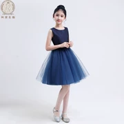 Mới công chúa bé gái ăn mặc đầm trẻ em buổi tối chủ nhà sinh nhật catwalk trang phục piano cao quý - Váy trẻ em