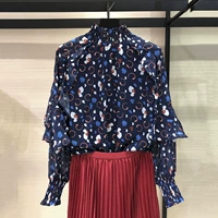 Thương hiệu nữ quầy hàng đích thực 2019 xuân hè mới rất cổ tích áo sơ mi nước ngoài ý nghĩa thiết kế của người thiểu số - Áo sơ mi áo sơ mi nữ dài tay cổ bèo
