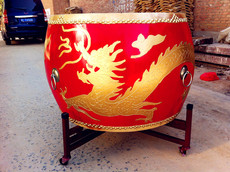 Барабан 促销包邮14/16/18/20/24牛皮大鼓龙鼓堂鼓厂家直销