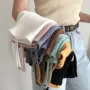 Mùa hè của phụ nữ Hàn Quốc Slim mỏng đôi dây đeo áo len co giãn bên ngoài mặc áo sơ mi ngắn - Áo ba lỗ quần áo tập gym nữ