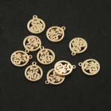 Подвеска, серьги, аксессуар ручной работы, аксессуары, золото 14 карат, не выцветает