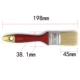 Красная пластиковая ручка длиной 1,5 дюйма