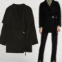 2019 thu đông za mới áo len ren đen mới của phụ nữ áo khoác ngắn màu xám nữ ra 7522263 - Áo khoác ngắn áo khoác kaki nữ có mũ