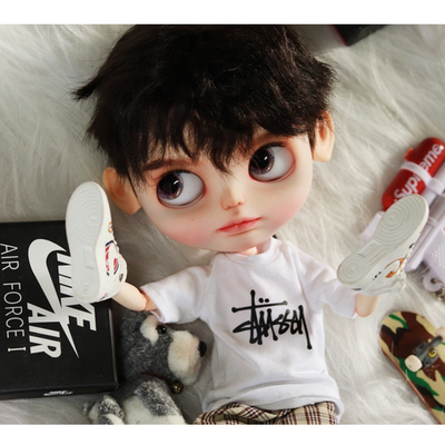 taobao agent Four or six points BJD/IMDA3.0/OB24/BLYTHE/3A Soldiers Trend Pattop Tide T -shirt T -shirts T -shirt Short Sleeve