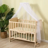 Для кроватки, детская двухэтажная кроватка из натурального дерева для кровати, колыбель, москитная сетка