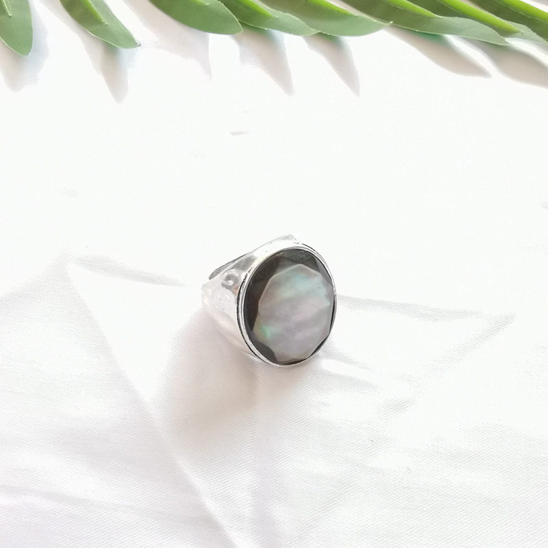 Style 8foreign trade ornaments A87 new pattern personality texture set Turquoise jade Glass Advanced sense Marking Ring ring
