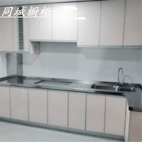Шанхайская нержавеющая сталь Countermine Custom 304 Кухня Полная нержавеющая сталь В целом шкаф для плиты плиты плита