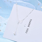 Cat Bell S925 Sterling Silver Anklet Sen Joker Nhật Bản và Hàn Quốc Trang sức bạc Chuông với âm thanh Tính tình ngọt ngào dễ thương - Vòng chân