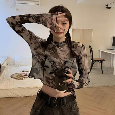 taobao agent Silk thin sun protection clothing, sleeves, scarf, T-shirt, top, long-sleeve, long sleeve
