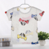 Trẻ em ngắn tay T-Shirt mùa hè boy bé phim hoạt hình đa hoa hoa băng lụa T-Shirt 1-4 năm cậu bé tuổi áo sơ mi Áo thun