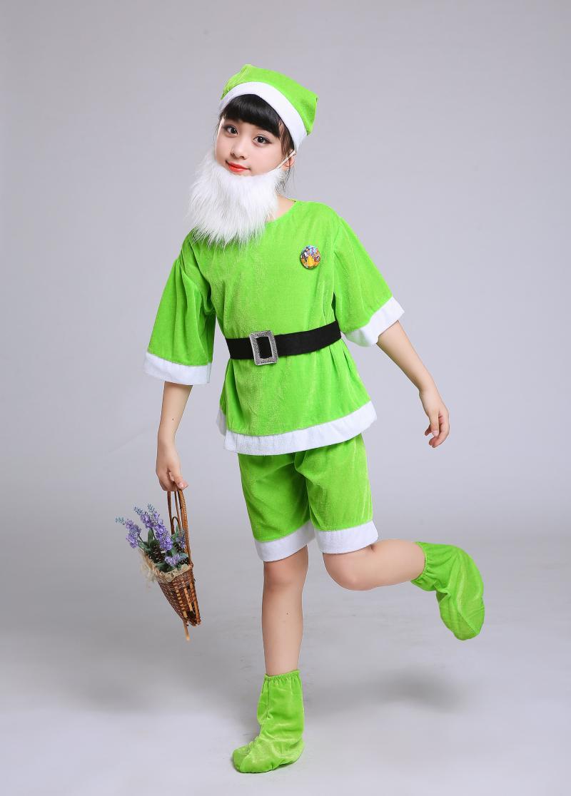 Fluorescent Greenchildren stage pantomime Snow White And Seven Dwarfs clothing Magic mirror prince queen adult Performance clothes