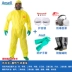 Quần áo bảo hộ Weihujia 3000 quần áo bảo hộ chống hóa chất liền mảnh có mũ trùm đầu 