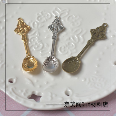 taobao agent Metal spoon, pendant, earrings, necklace, brooch, needle, accessory