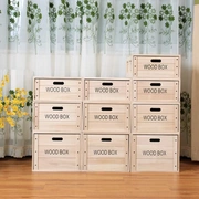 Quần áo hộp quần áo hộp lưu trữ giường đáy quần áo hộp lưu trữ hộp đồ ăn nhẹ gỗ rắn thêm giải phóng mặt bằng lớn ngăn kéo - Cái hộp