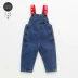 Áo yếm cho bé mùa xuân và mùa thu nam 1 3-4 tuổi phiên bản Hàn Quốc của em bé quần jeans trẻ em cotton quần mùa thu - Quần jean quần lót trẻ em Quần jean