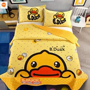 Cartoon giường bông bao gồm một mảnh duy nhất của mền tinh nhung ba mảnh trẻ em chăn bông là để tăng độ dày của các tấm mùa hè - Trải giường