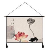 Trung quốc khách tối giản trang trí phòng tấm thảm tranh Trung Quốc tranh lotus frameless tranh đầu giường sơn trang trí tùy chỉnh bức tranh tường