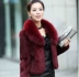 2018 mùa đông áo khoác lông nữ phần ngắn da lộn con cáo lông cổ áo lông thỏ faux fur coat fur coat nữ áo lông nữ chính hãng Faux Fur