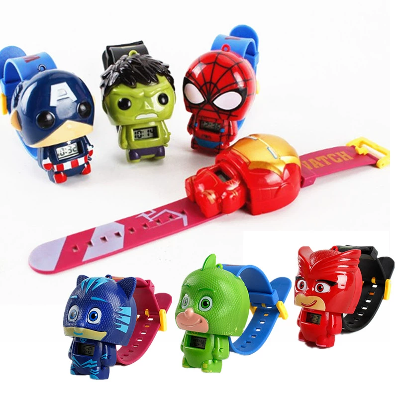 Bộ đồ chơi đồng hồ trẻ em của Avengers Đồ chơi bé nhỏ Iron Iron-Man American Boy Girl Phim hoạt hình điện tử - Đồ chơi giáo dục sớm / robot