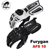 Jaguar Furygan AFS10 xe máy bằng sợi carbon ngón tay dài thoáng khí chống trượt đua - Xe máy Rider thiết bị