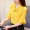 Đầm voan tay lửng top 2019 hè mới của phụ nữ áo thun mới tay ngắn mỏng manh - Áo phông áo phông nữ cao cấp