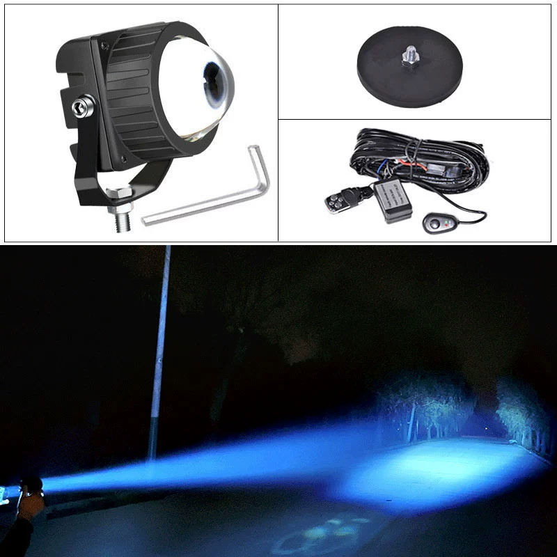 đèn led gầm ô tô Xe LED Spotlight Off -Road Xe laser High -beam Van Cars Mid -NET Light Sửa đổi thanh mặt trước Đèn sương mù Mobilizer Universal đèn gầm ô tô đèn xenon ô tô 