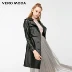 Vero Moda2019 mùa xuân mới dây da lợn dây đeo tay áo bảy điểm da nữ @ 319110512 - Quần áo da áo da nữ dáng dài Quần áo da